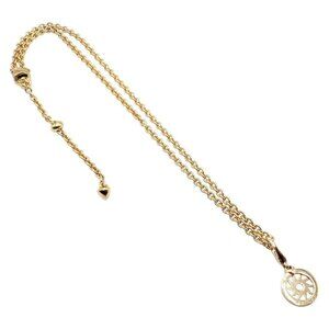 Authentic! Bvlgari Bulgari 18k Yellow Gold 19.5" Tondo Sun Pendant Necklace